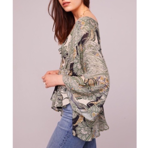 Band Of Gypsies Greenleaf Avenue Paisley Top, Small - Picture 3 of 9